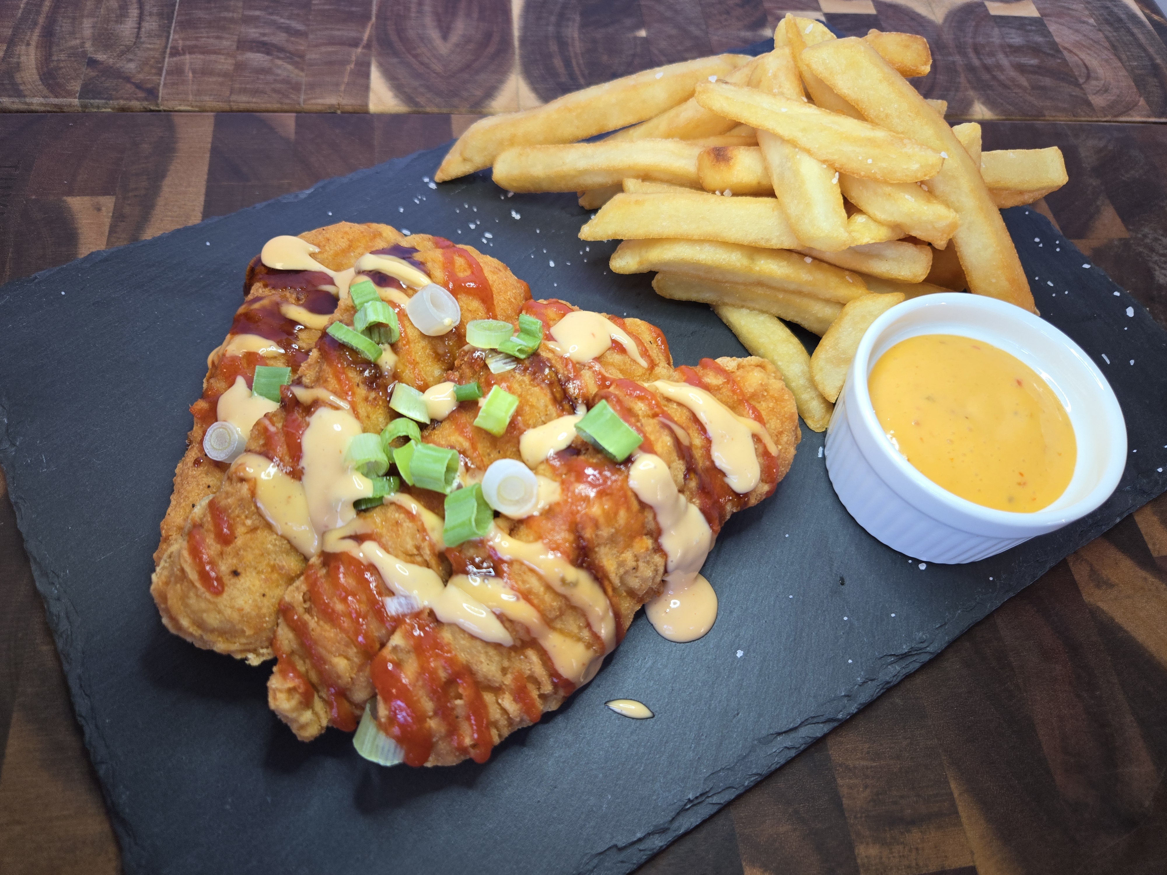Fried Chicken Tender and Fries