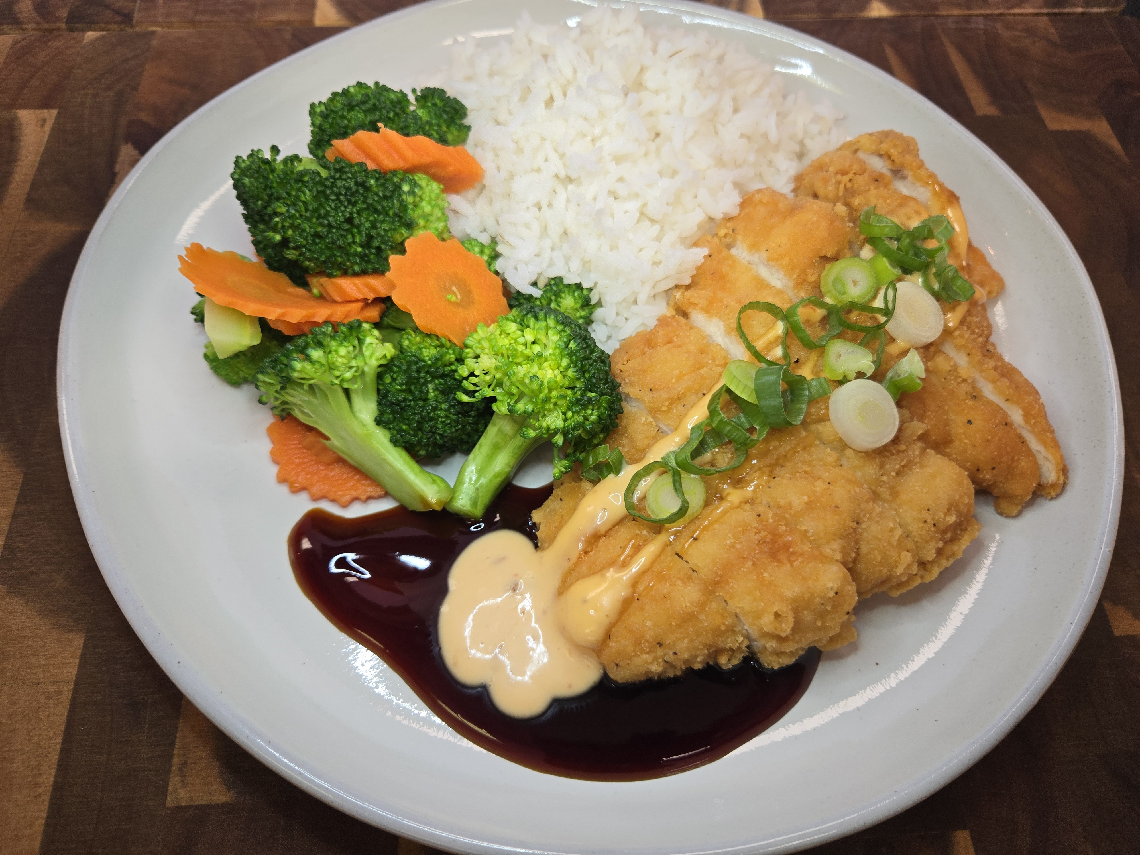 Crispy Fried Chicken Rice