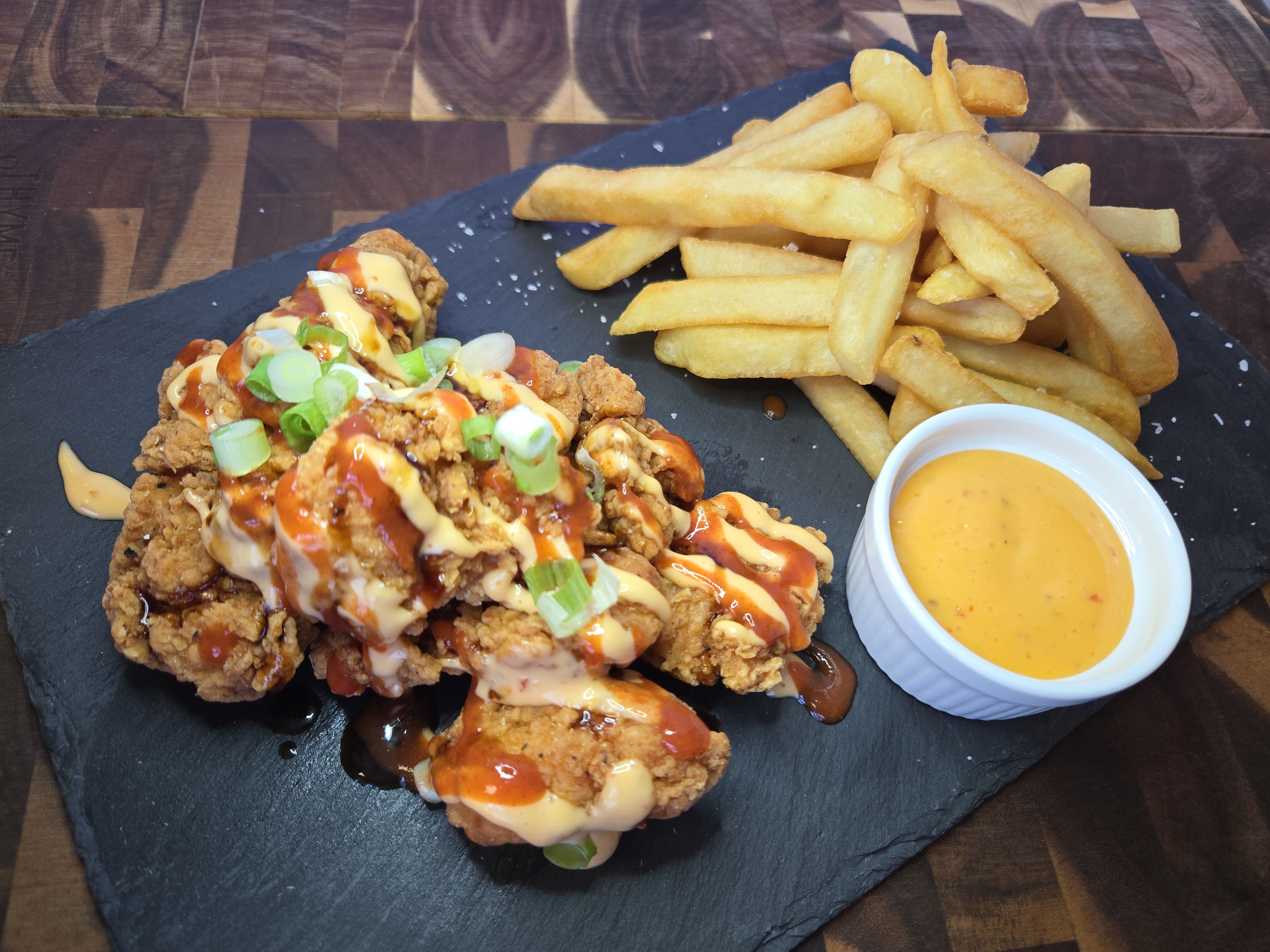 Fried Chicken and Fries